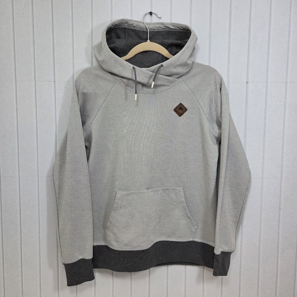 Burton Women's Gray Hoodie with front pockets Streetwear Size XS